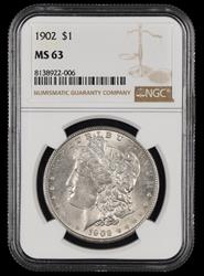 1902 $1 NGC MS63 MS63
