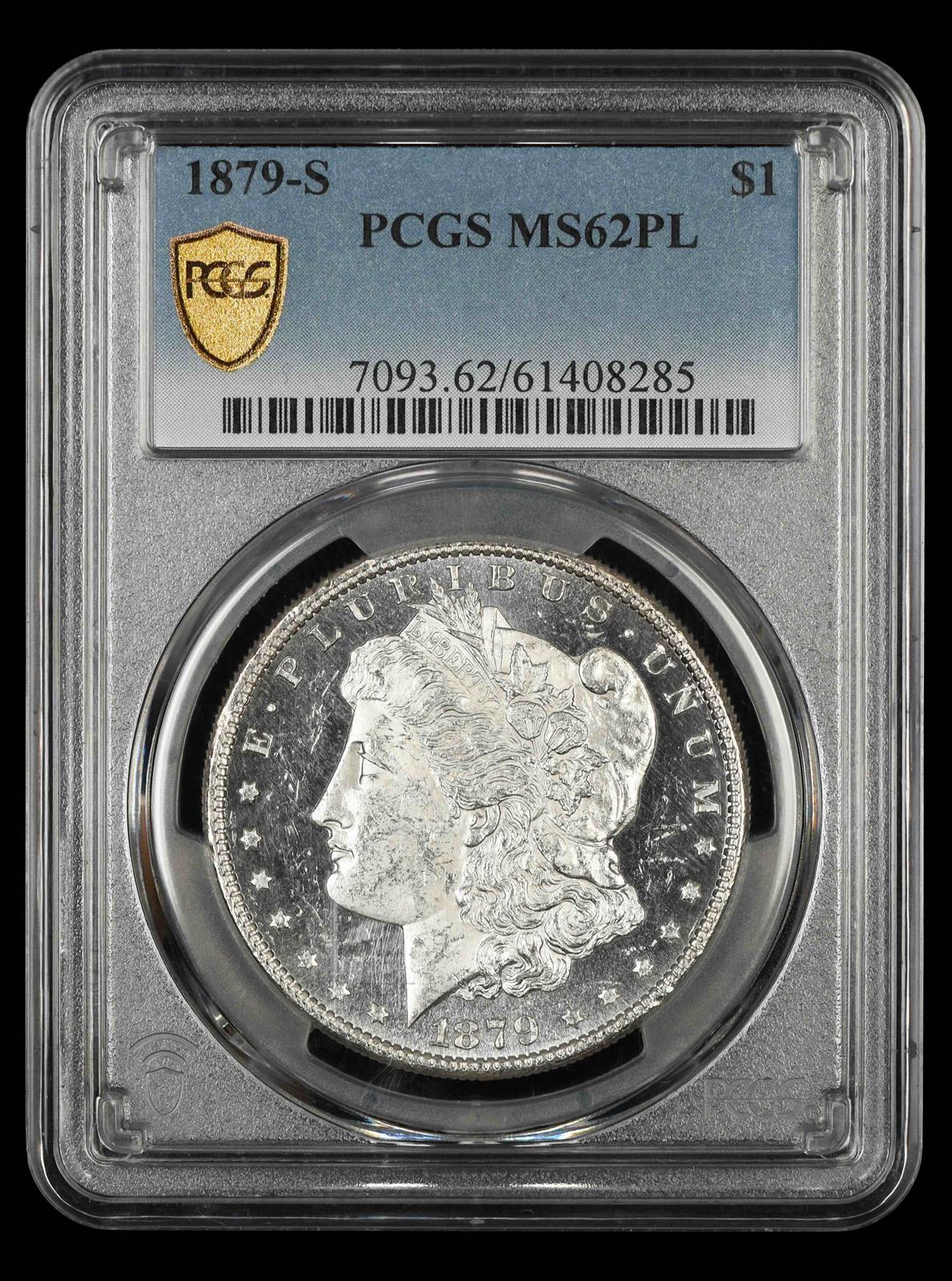 1879 S $1 PCGS MS 62 PL