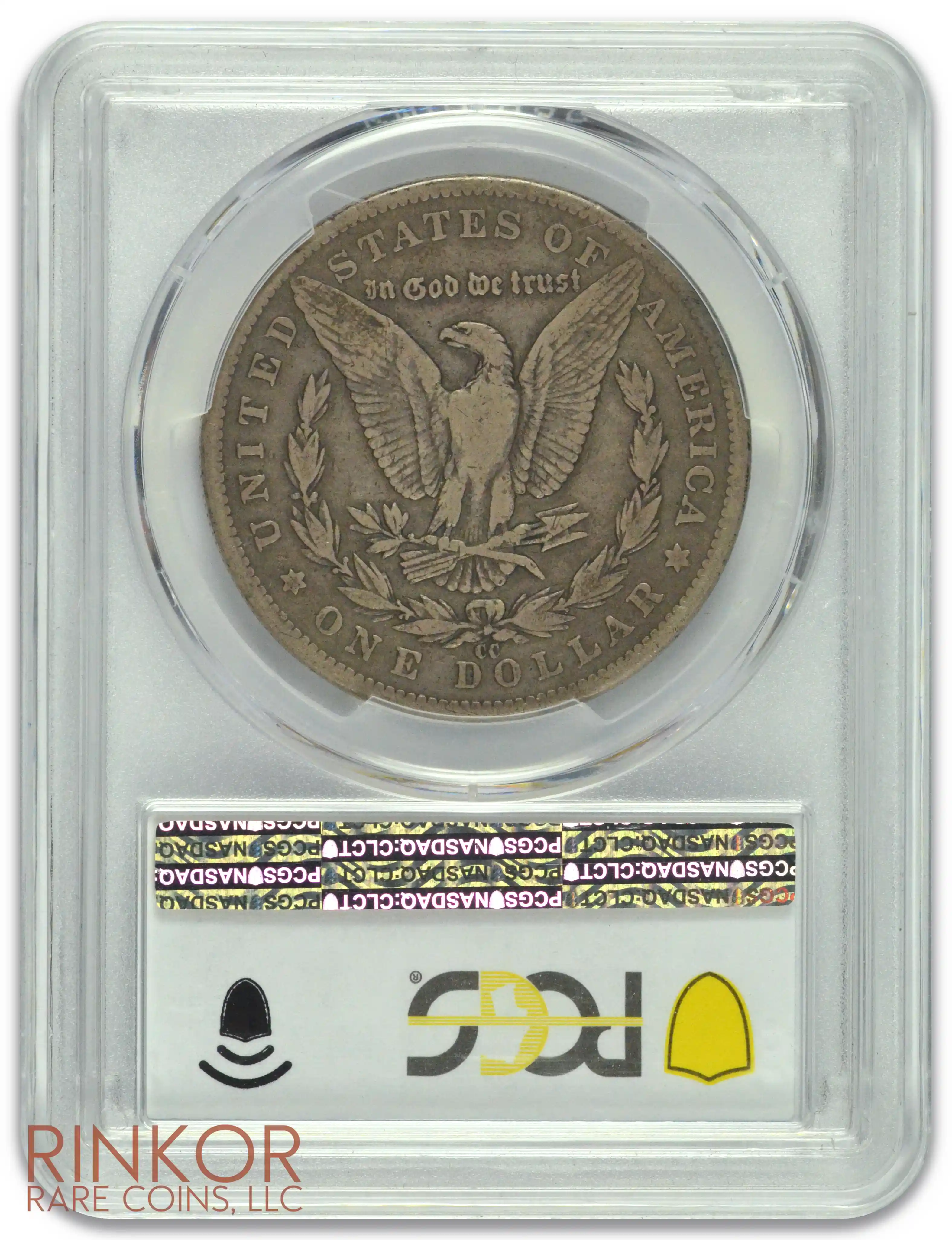 1889-CC $1 PCGS F-12