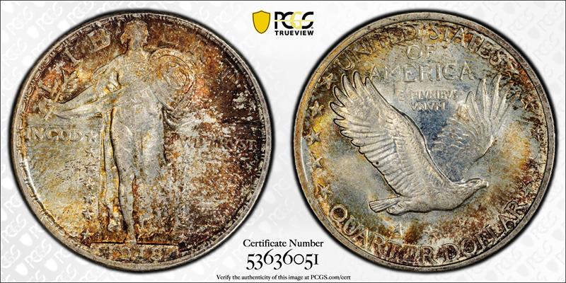 1918-S 25C PCGS MS 66 CAC