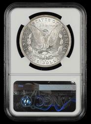1882 O/S $1 VAM-3 Flush S Top 100 Bill Fivaz Signature Label NGC AU-58