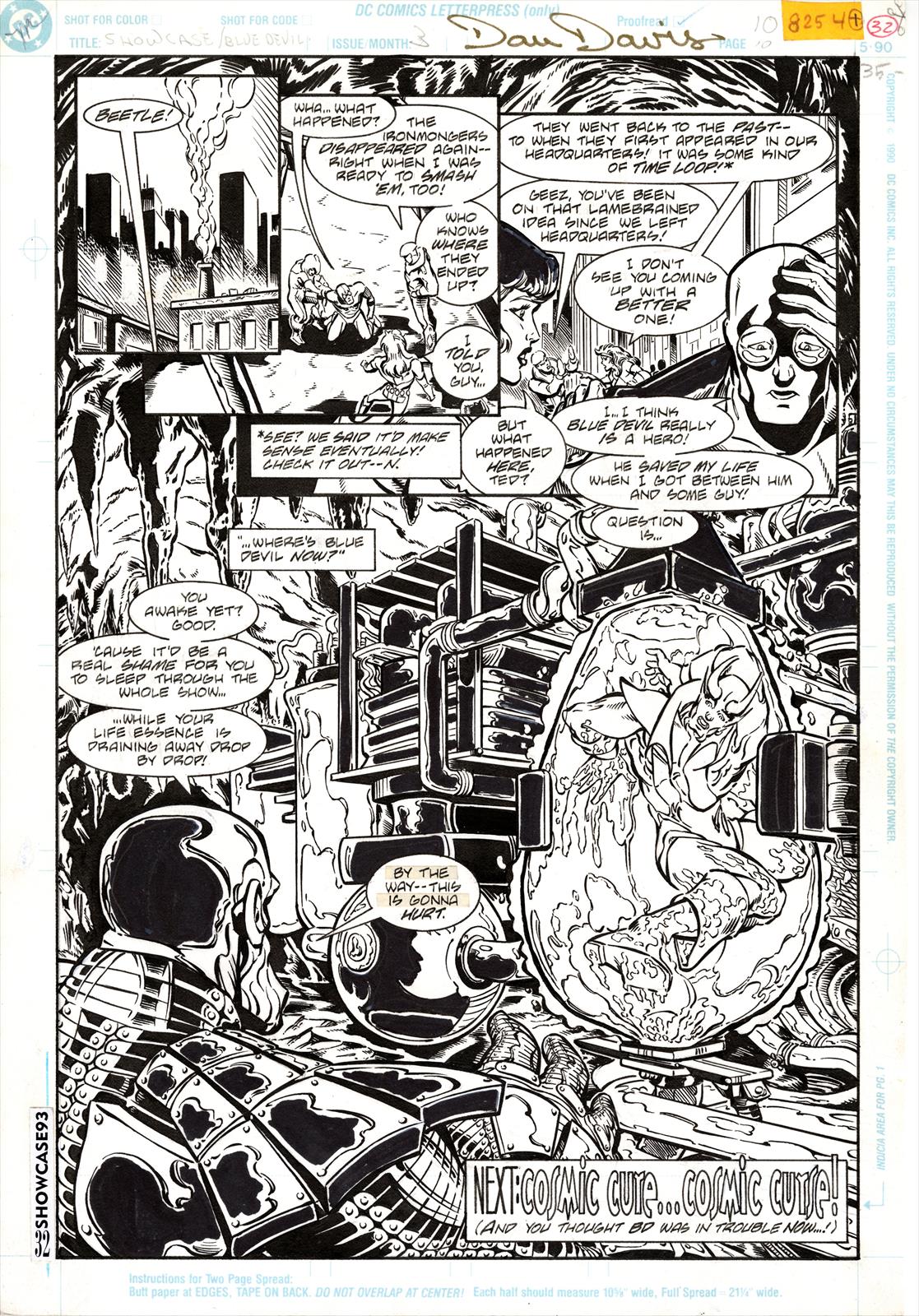 Showcase 93 #3 Page 32 Artist:  Pete Moriarty (Penciller) ,  Dan Davis (Inker) Media Type: Pen and Ink Art Type: Interior Page 