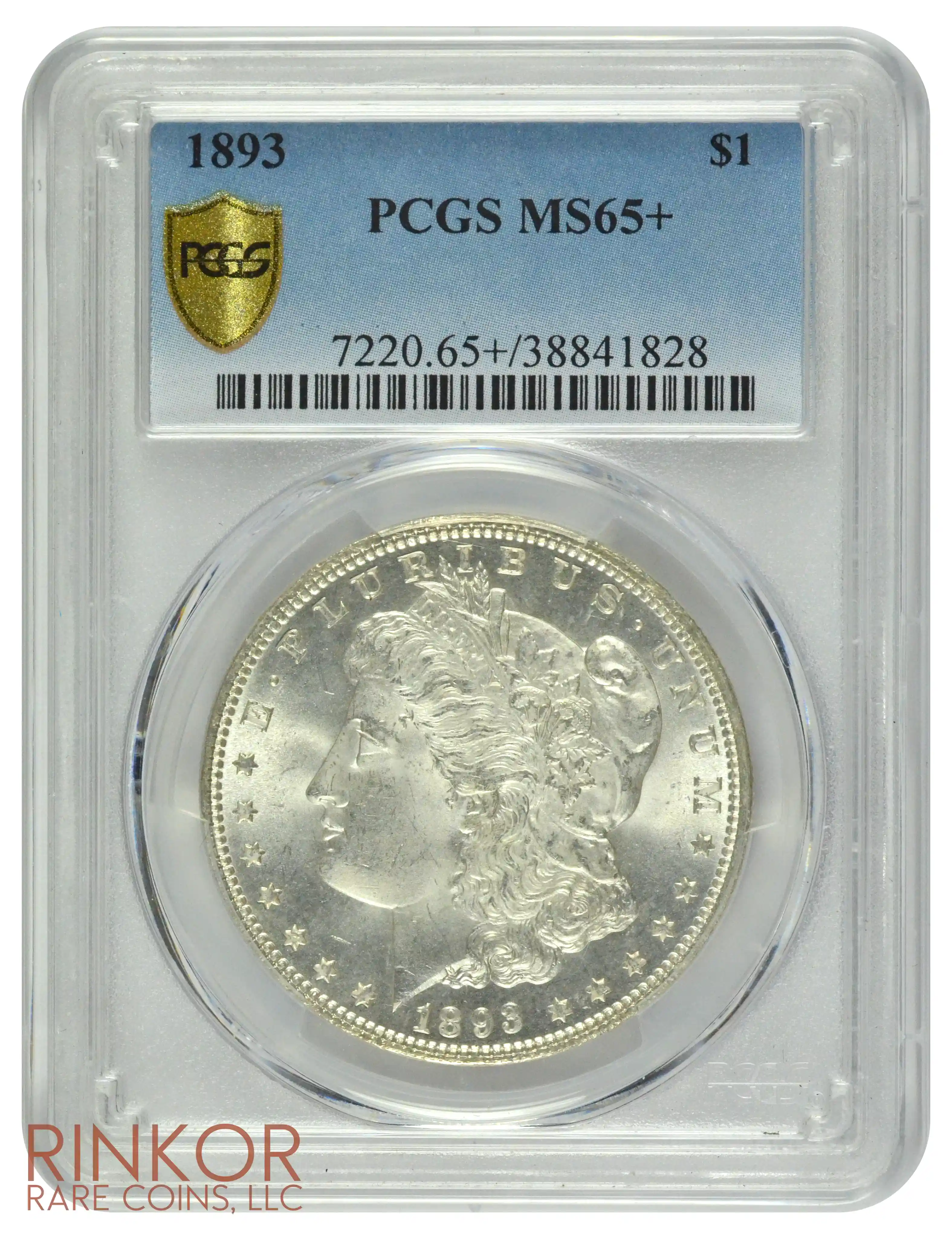 1893 $1 PCGS MS 65+