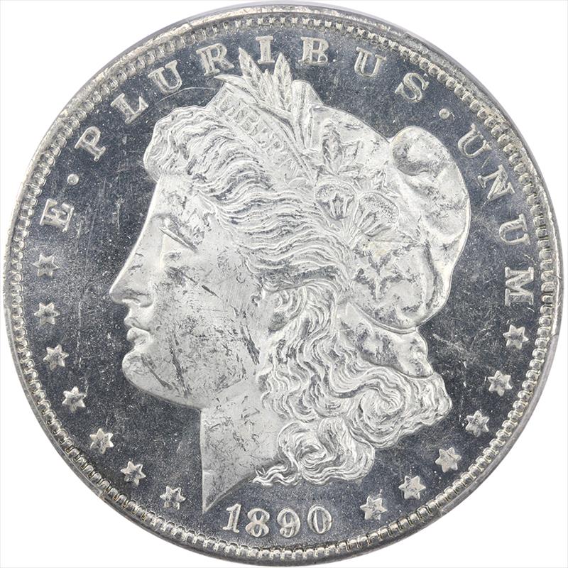 1890 Morgan Silver Dollar  PCGS MS 62 DMPL - Nice Mirrored Proof Coin