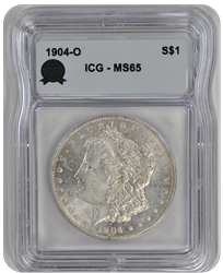 1904-O Morgan ICG MS 65
