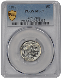 1928 Buffalo PCGS MS 67