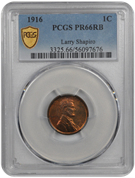 1916 1C PCGS RB #3506-16 PR66