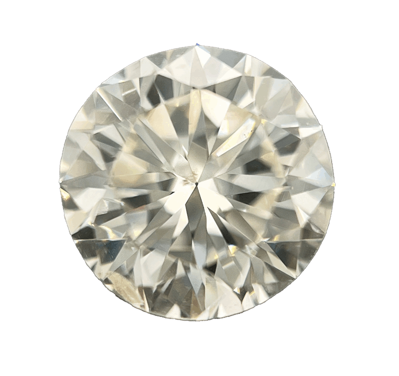 1.53ct GIA Certified Round Brilliant Diamond J color I1 Clarity 