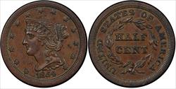 View 1854 1/2C CACG RB MS63 image 1