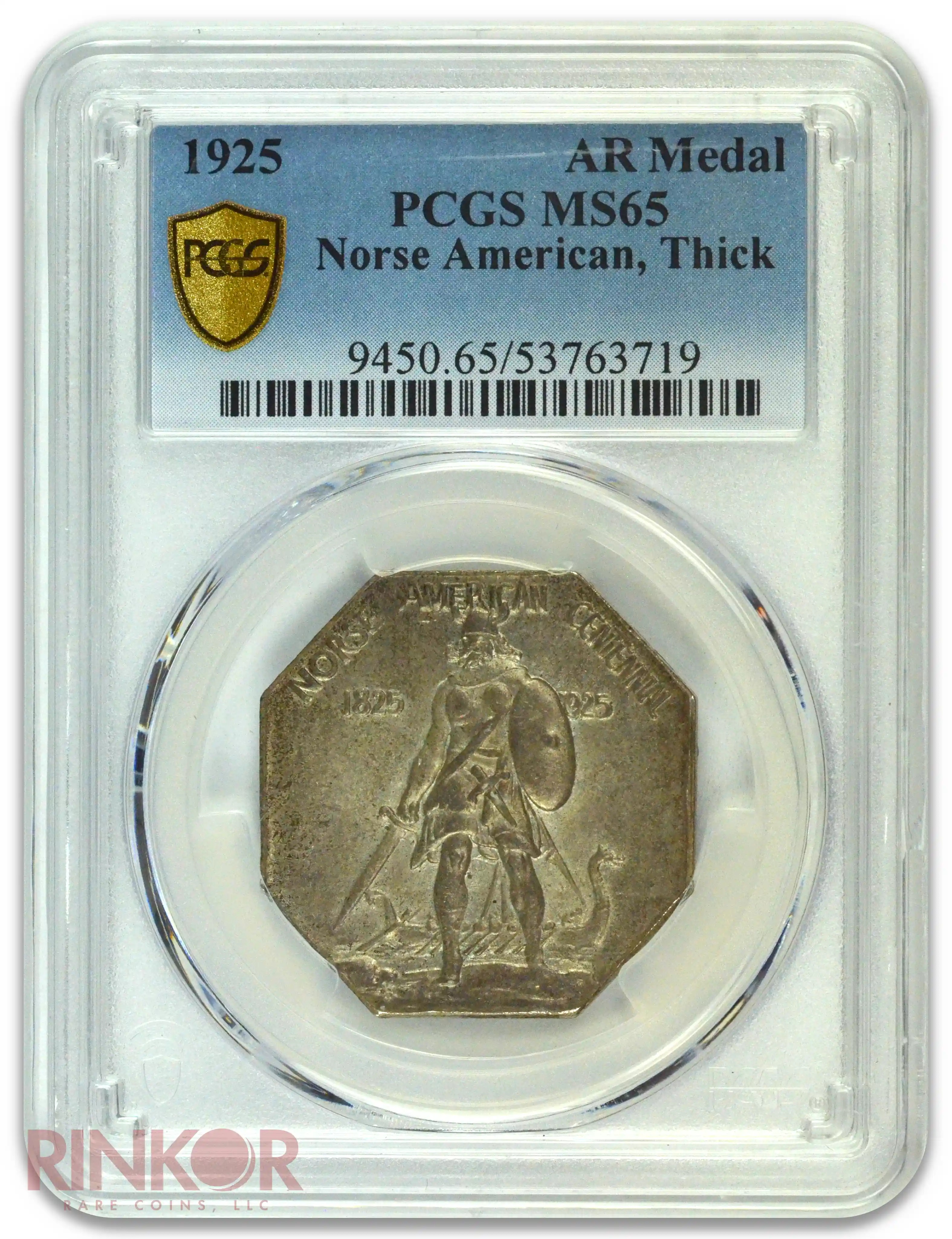 1925 Norse Medal Thick PCGS MS 65