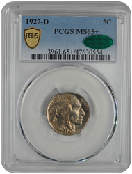 1927-D Buffalo PCGS MS 65+ CAC