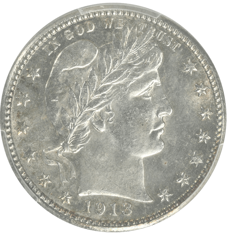 1913-D Barber Quarter, PCGS MS 64 - Attractively Lightly Toned
