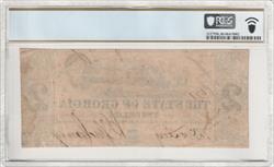 Cr- GA-29 1864 $2 State of Georgia Treasury Note PCGS VF30 