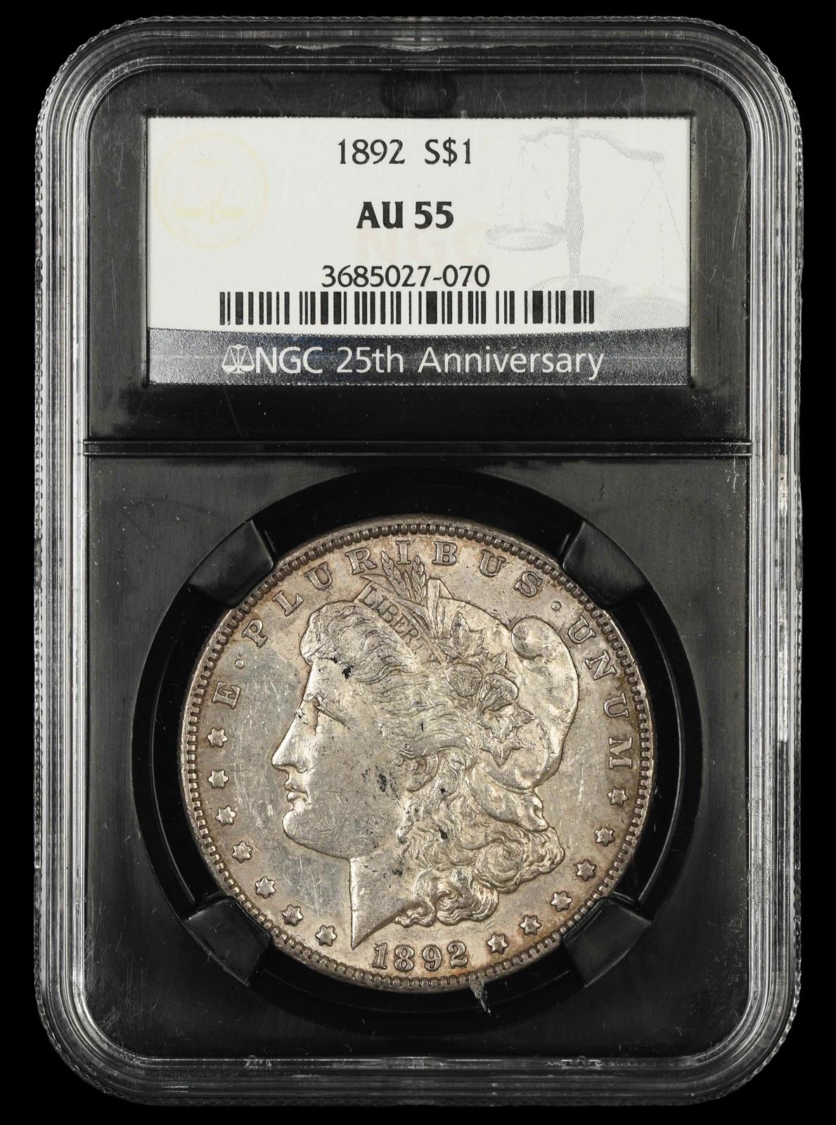 1892 $1 NGC AU-55