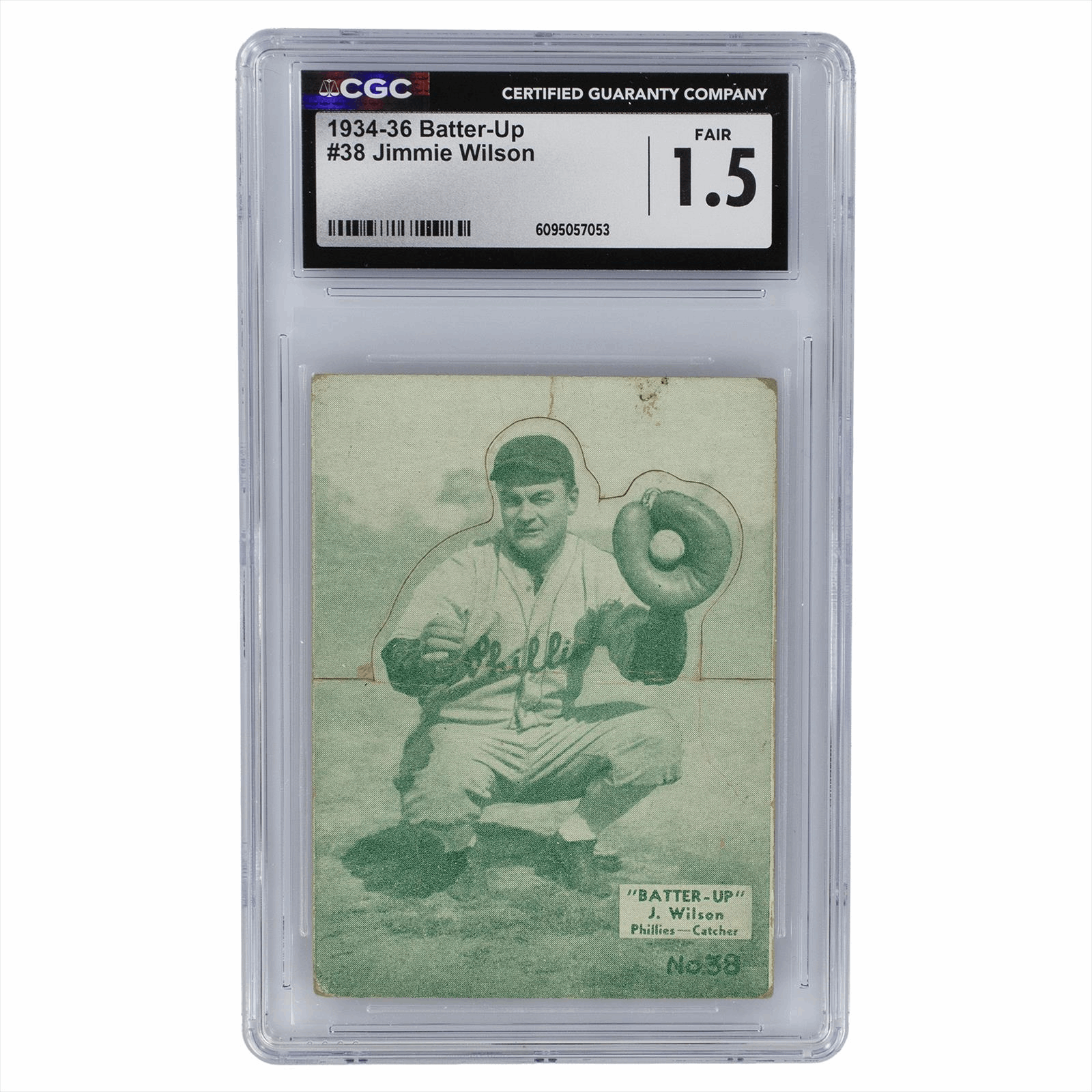 1934-36 Batter-Up Jimmie Wilson #38 CGC Fair 1.5