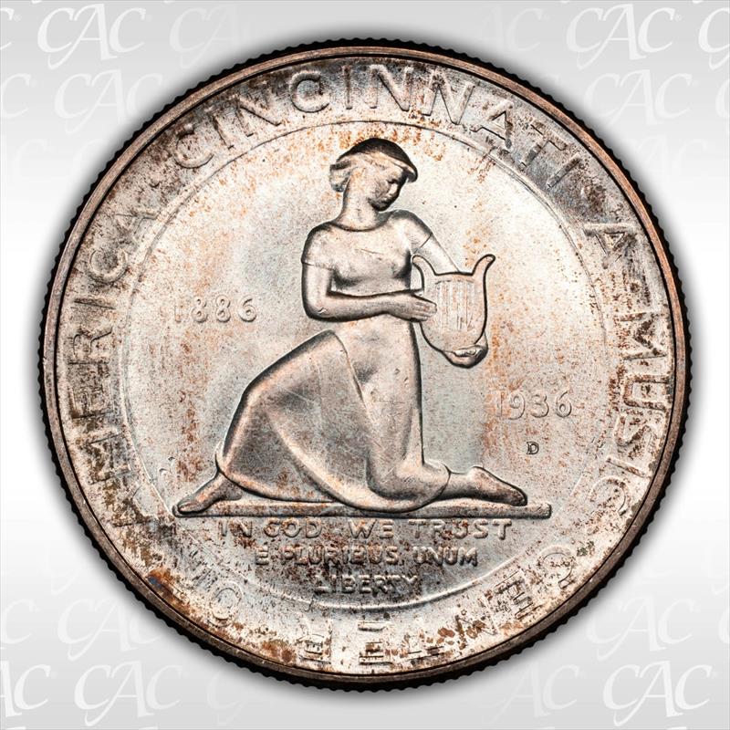 1936-D Cincinnati 50C CACG MS 66 