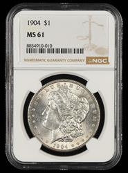 1904 $1 NGC MS61