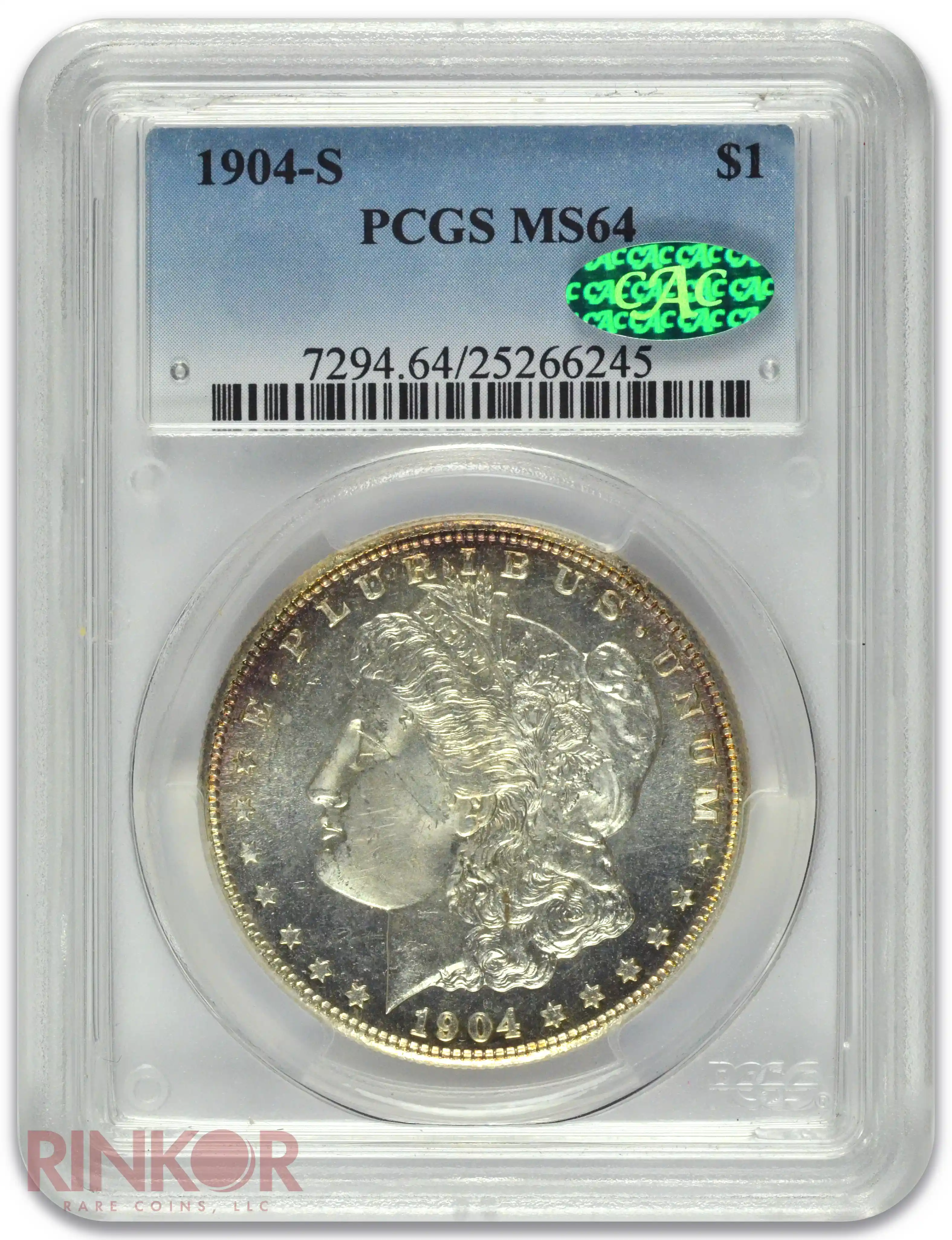 1904-S $1 PCGS MS 64 CAC