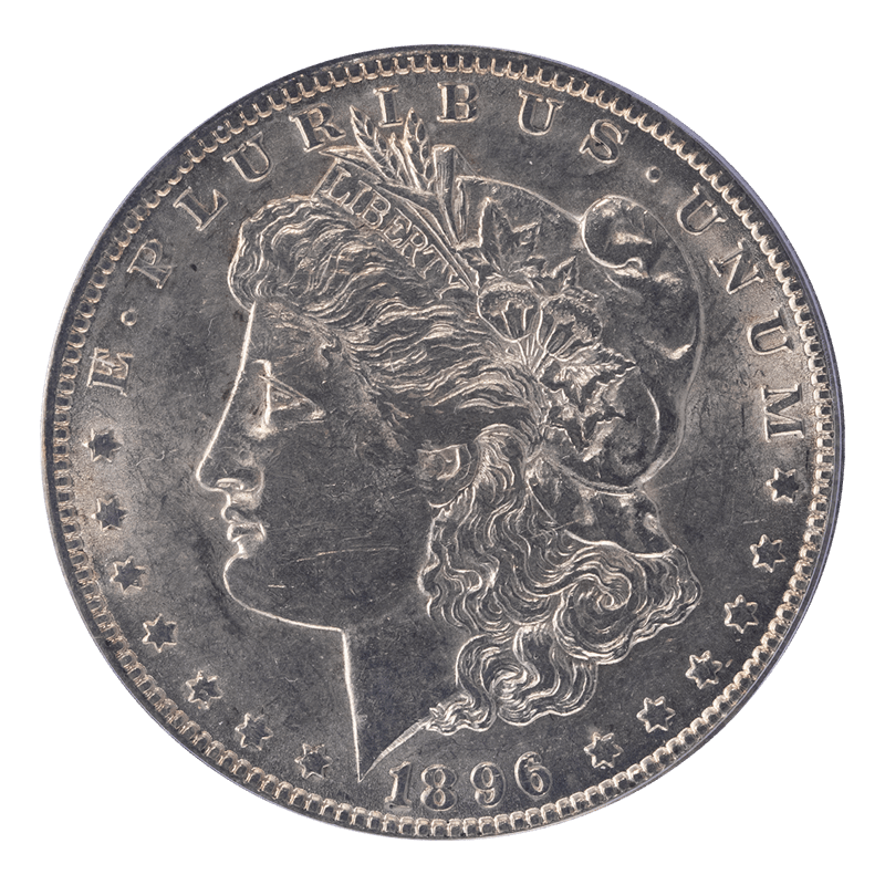 1896-O Morgan Silver Dollar $1 PCGS AU 55 