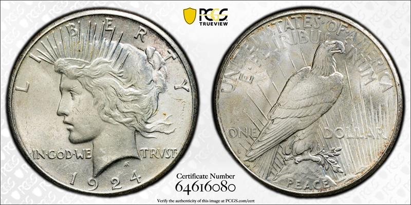 1924-S $1 PCGS MS 63 CAC