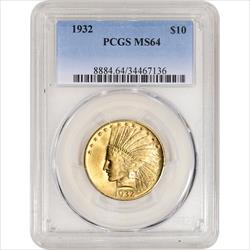 $10 Indian Gold Eagle MS64 (Date Varies) 