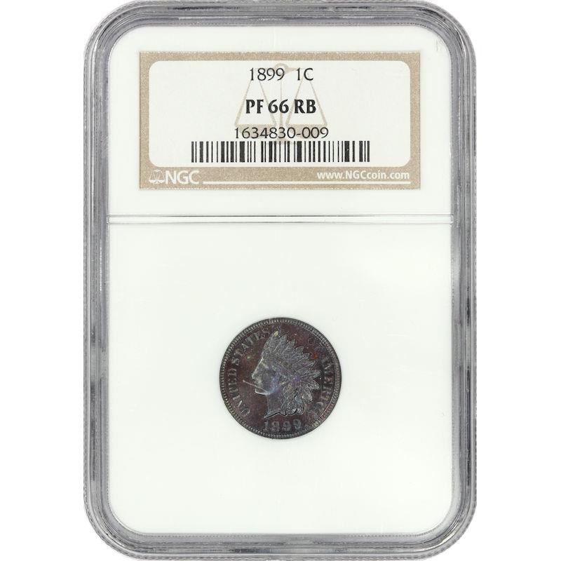 1899 Indian Head Cent 1C NGC PF66RB PQ High grade Proof