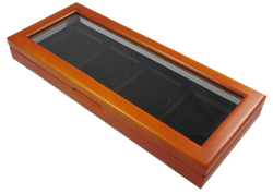 Wood Glass-top Display Slab Box - 4 Slab 