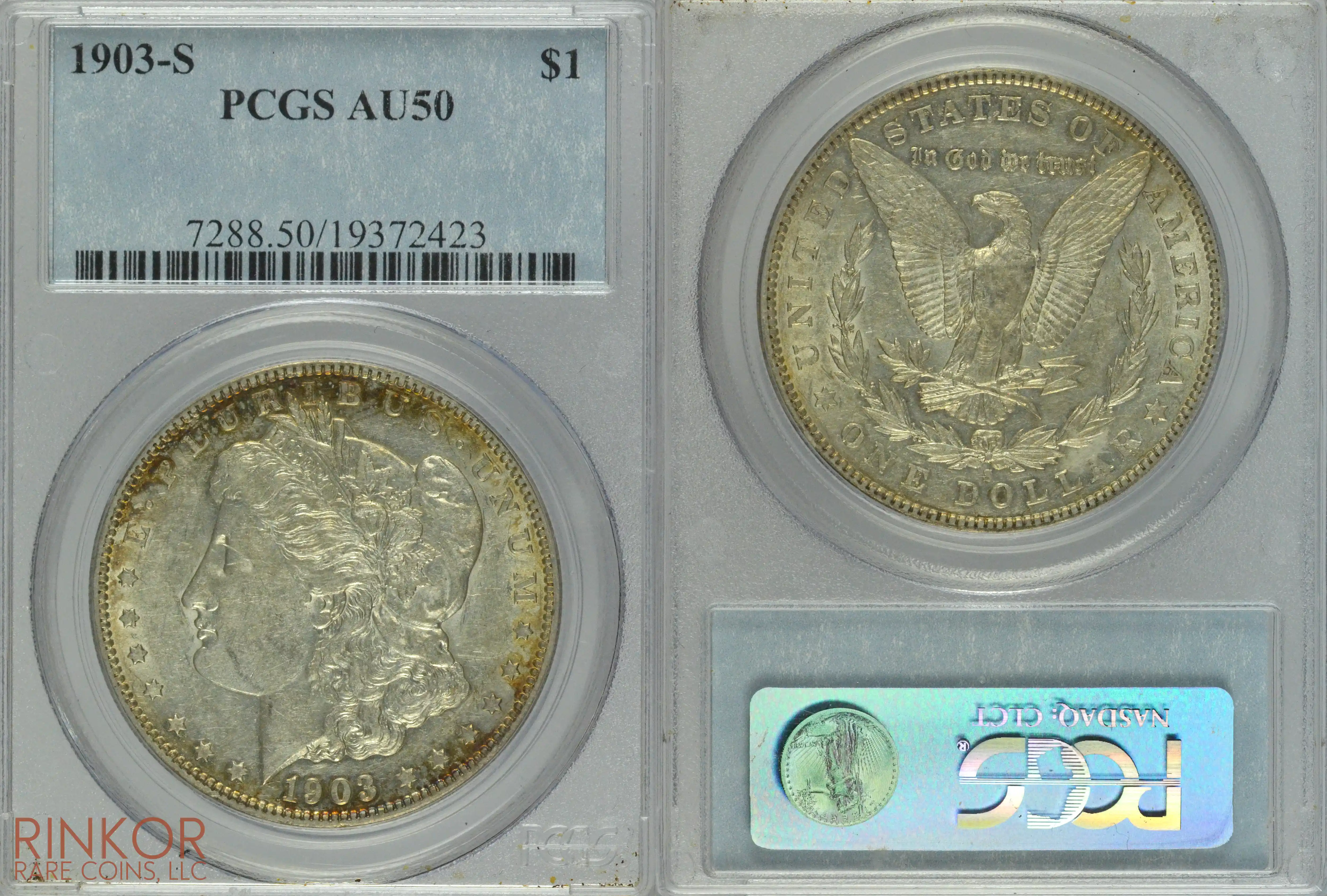 1903-S $1 PCGS AU-50