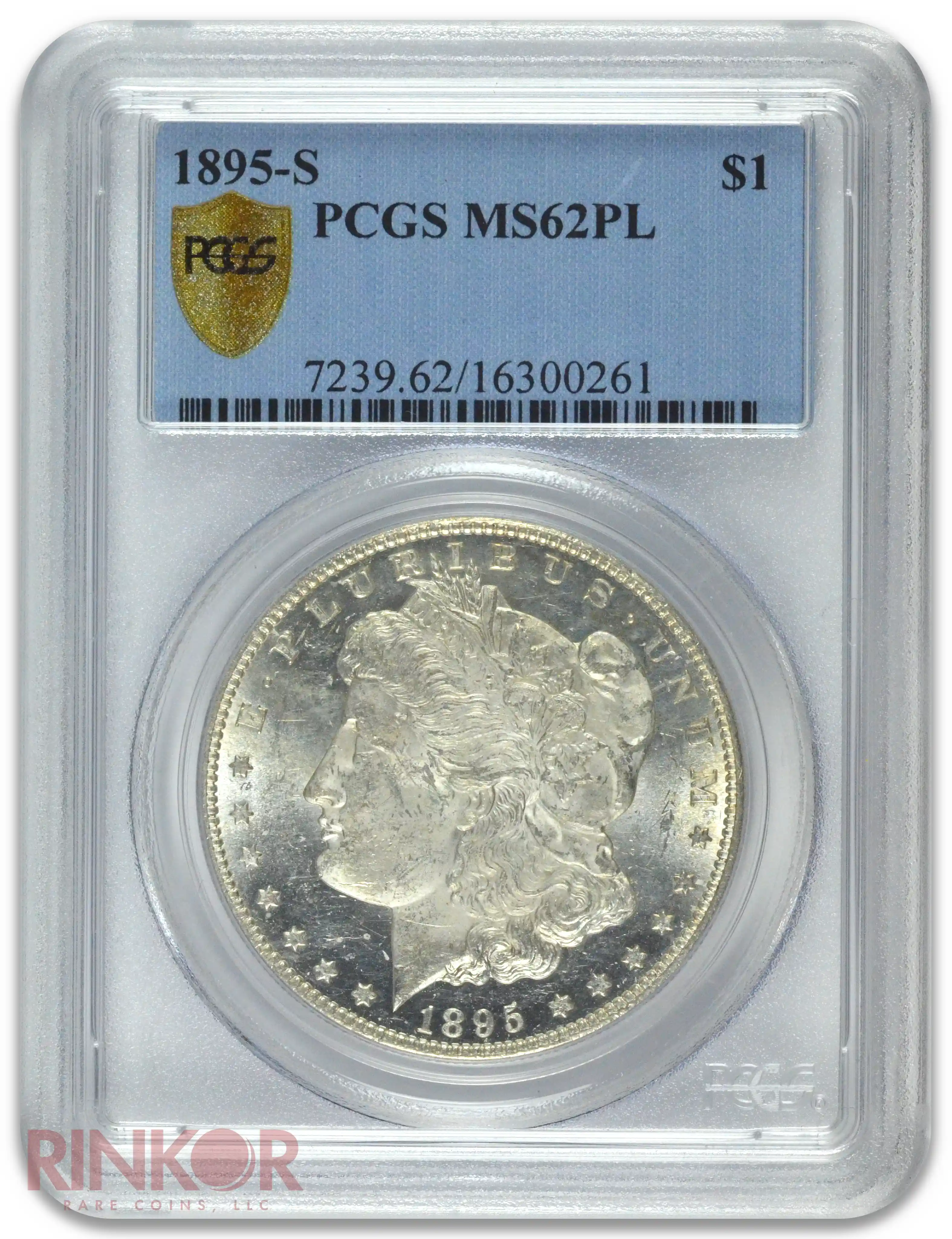 1895-S $1 Morgan Dollar PCGS MS 62 PL