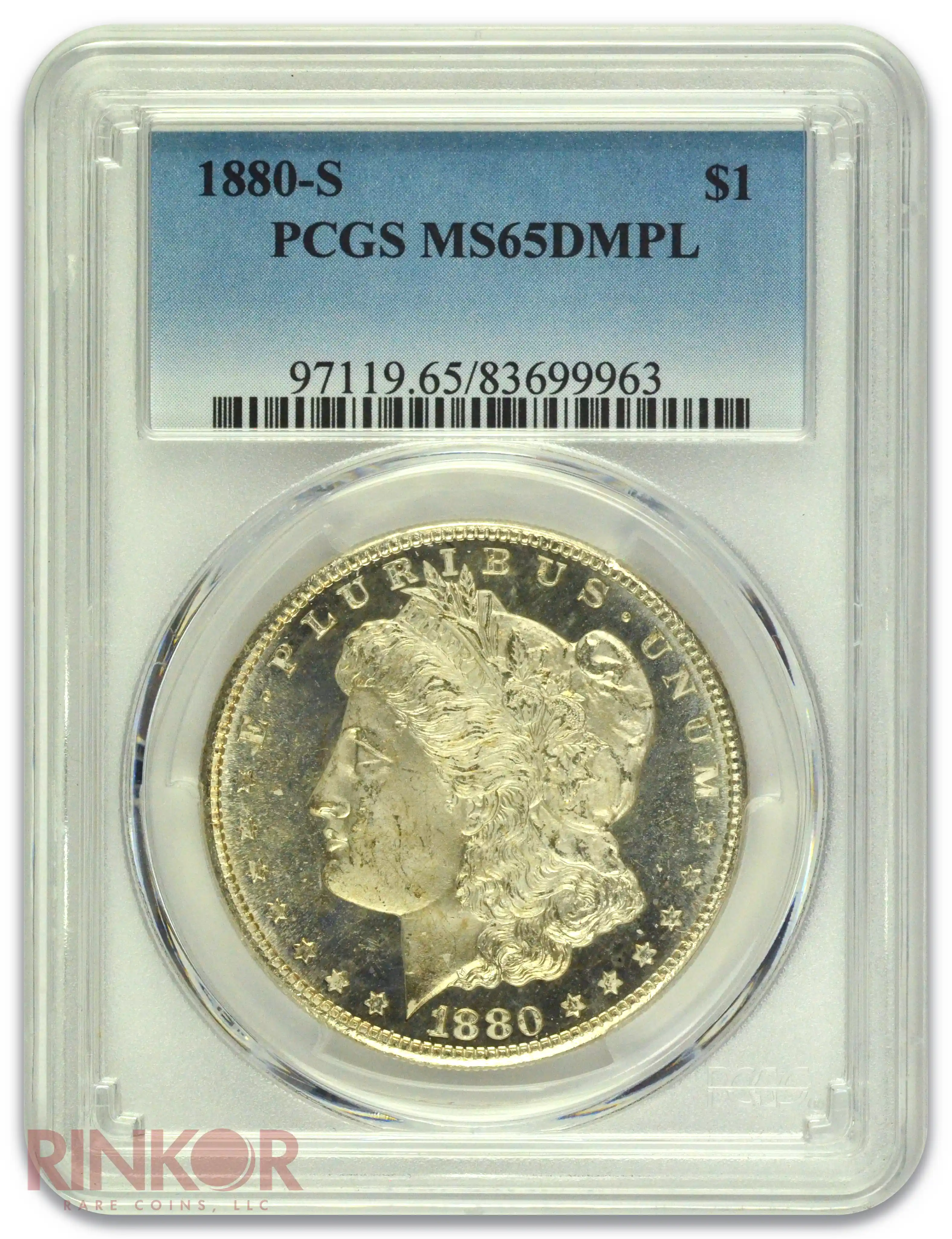 1880-S $1 Morgan Dollar PCGS MS 65 DMPL