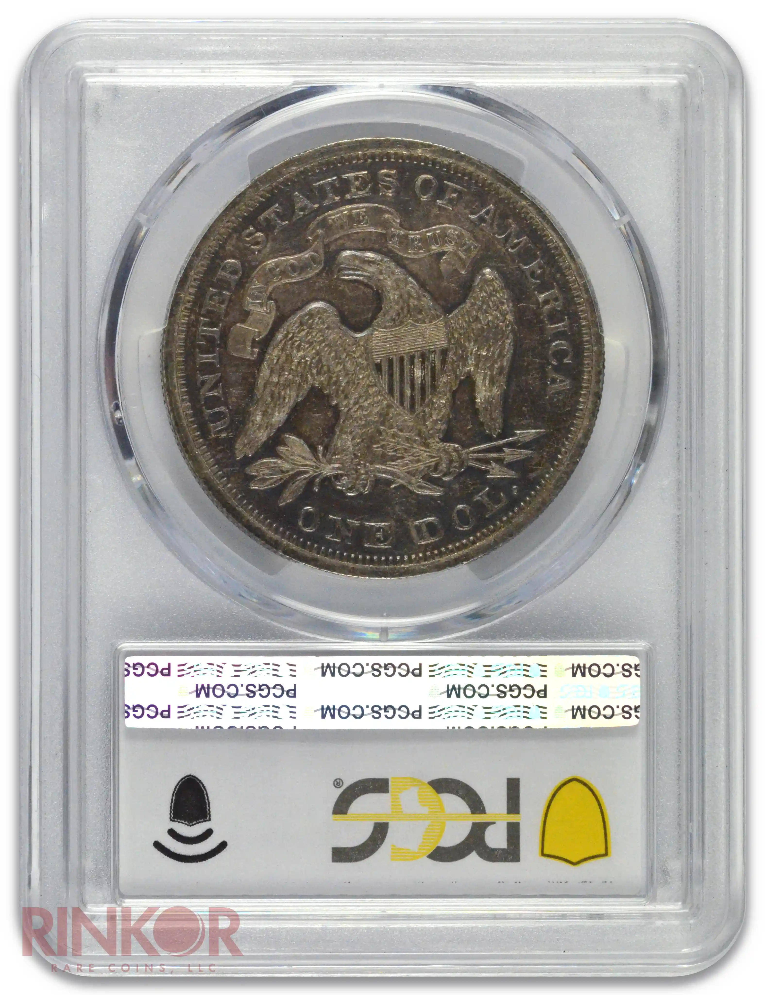 1873 $1 Seated Dollar PCGS PR-58 CAC