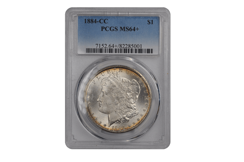 1884-CC $1 Morgan Dollar PCGS  #3361-3 MS64+