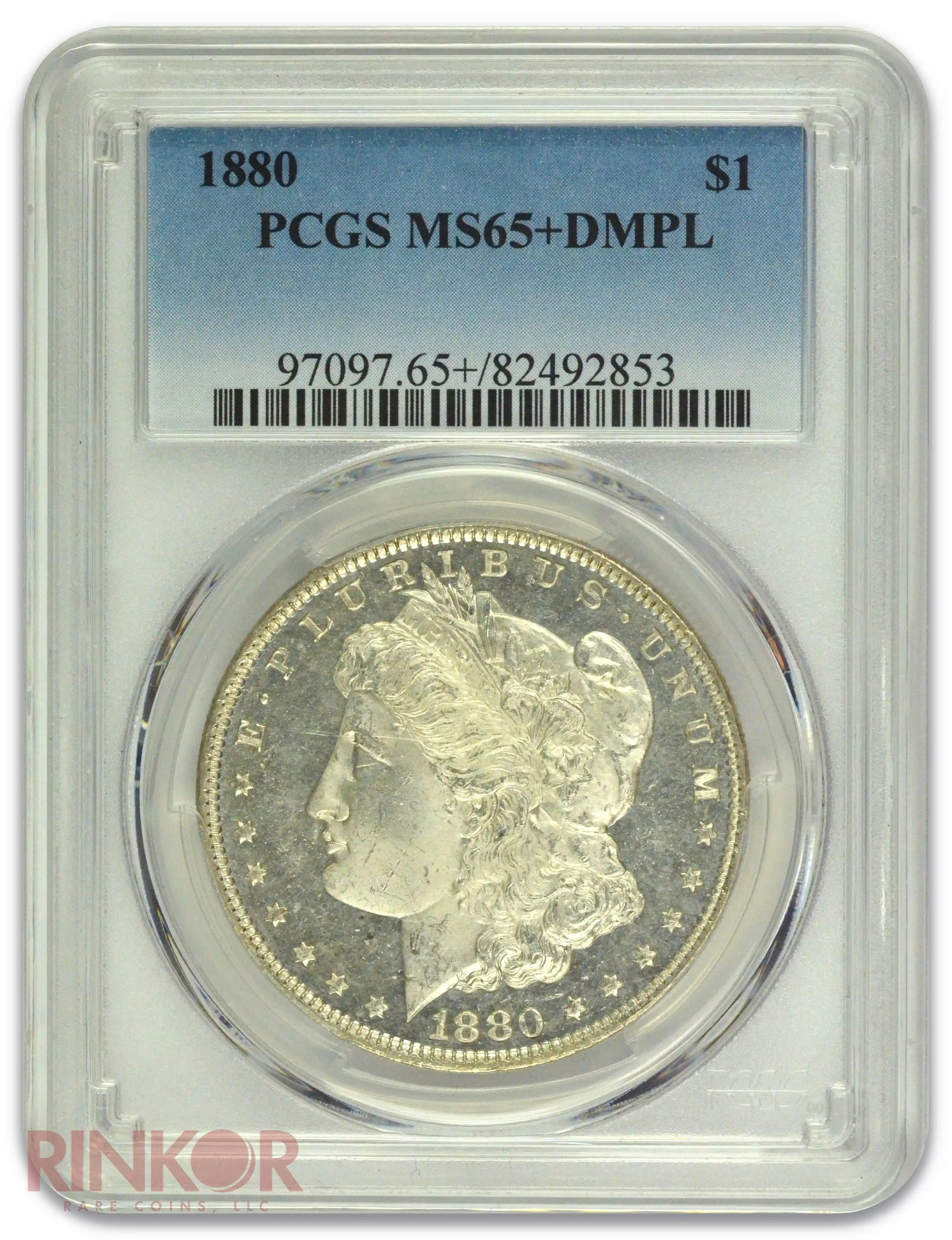 1880 $1 Morgan Dollar PCGS MS 65+ DMPL