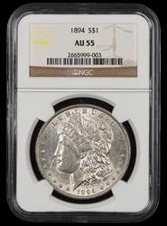1894 $1 NGC AU-55