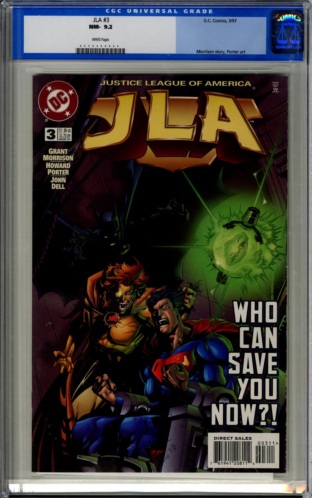 JLA #3 CGC 9.2 (D.C., 1997) 