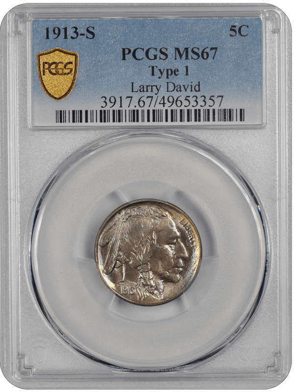 1913-S  Type 1 Buffalo PCGS MS 67