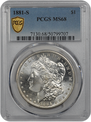 1881-S Morgan PCGS MS 68