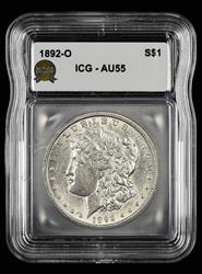 1892 O $1 ICG AU55