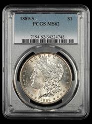 1889 S $1 PCGS MS62