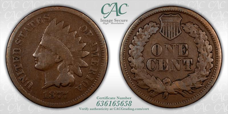 1877 1c BN CACG VG08
