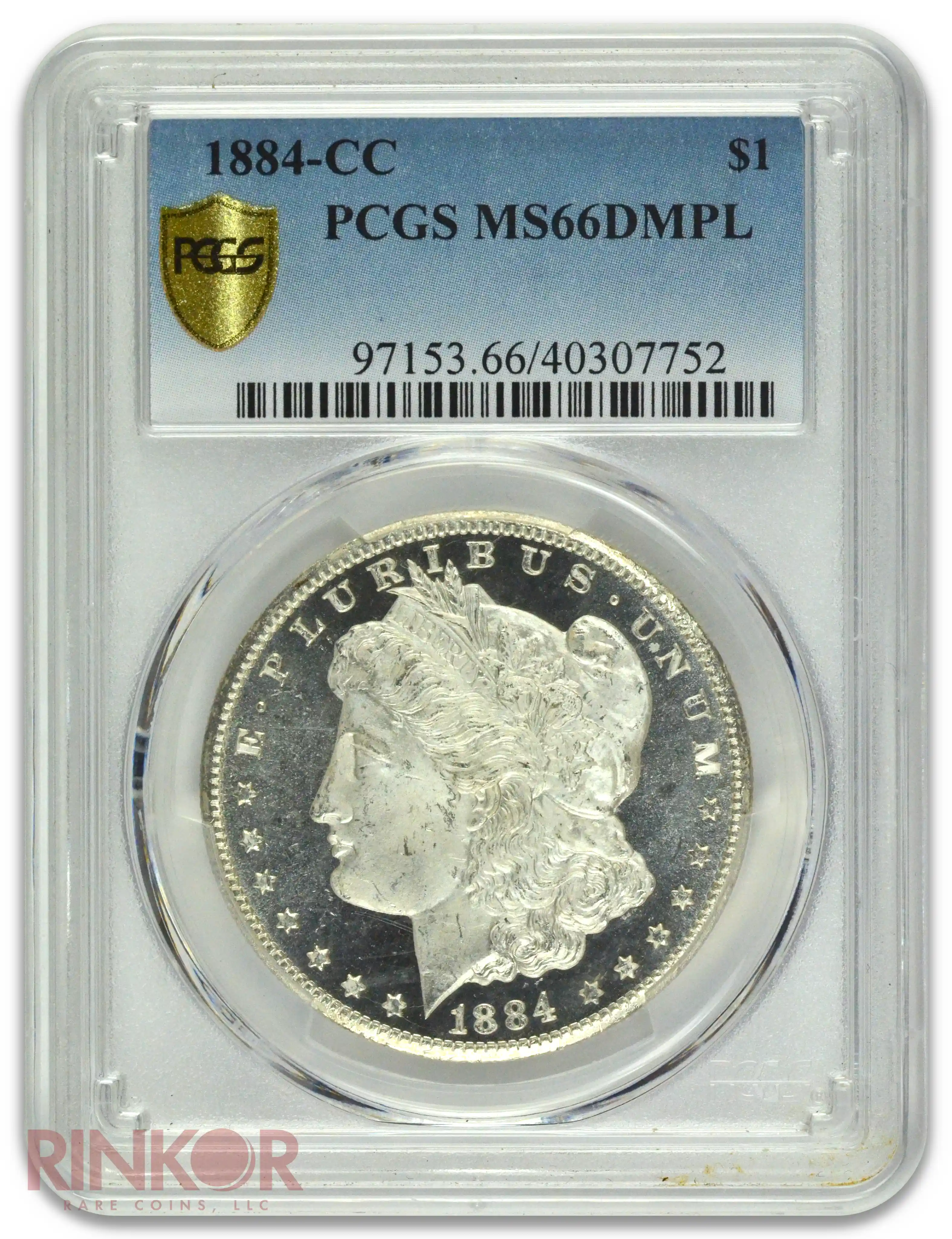 1884-CC $1 Morgan Dollar PCGS MS 66 DMPL