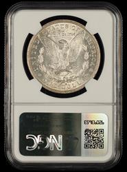 1882 O/S $1 NGC MS61 TOP 100 Vam 4 Recessed S Bill Fivaz Signature Label MS61