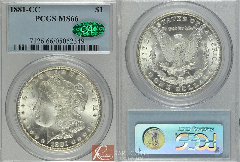 1881-CC $1 PCGS MS 66 CAC