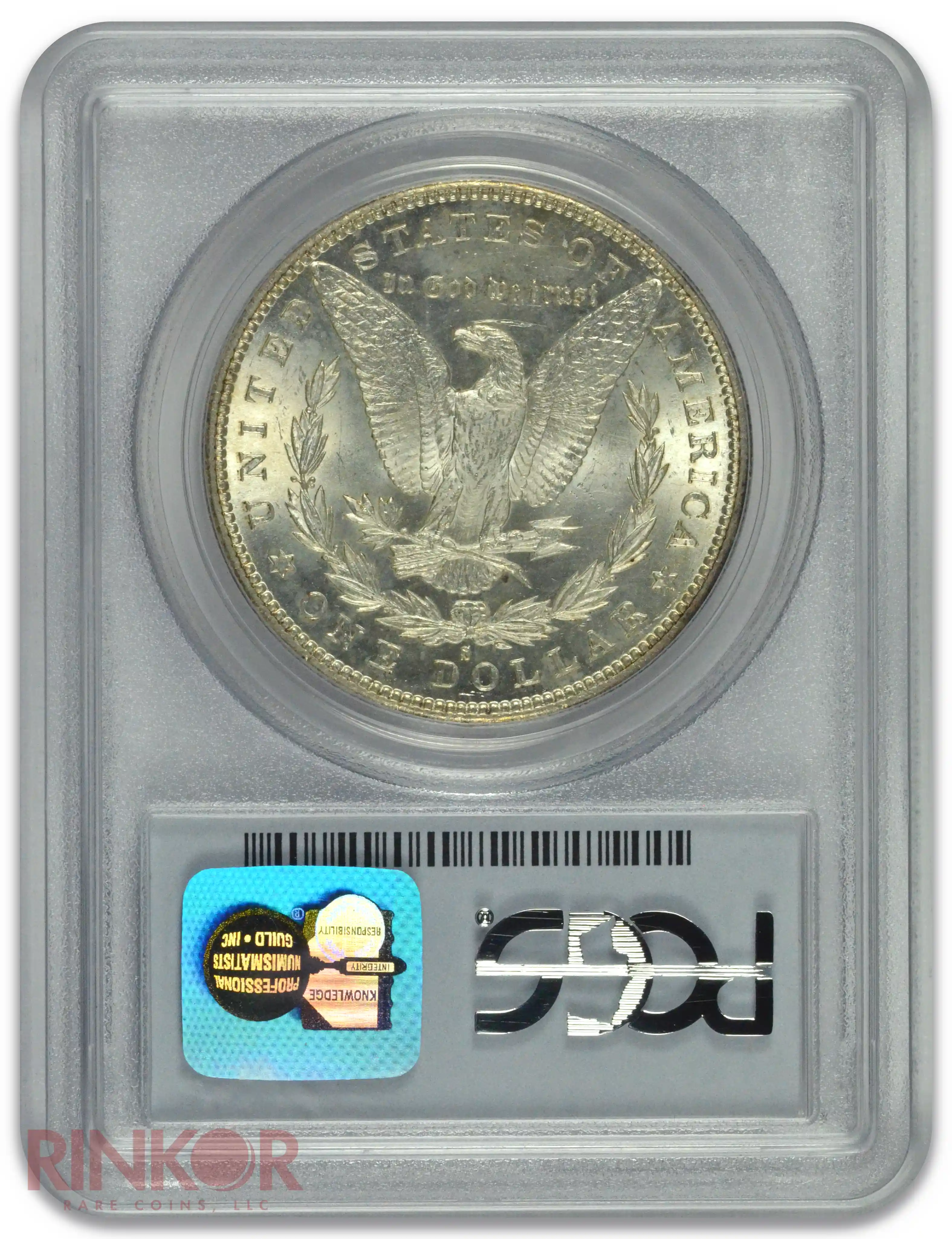1887-S $1 Morgan Dollar PCGS MS 63 CAC