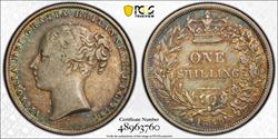 1859 Shil PCGS XF45 