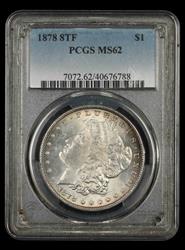 1878 8TF $1 PCGS MS 62