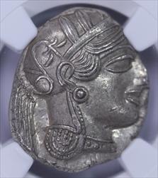 A Attica Athens 440-404 BC AR Tetra Owl NGC 