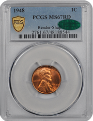 1948 Lincoln PCGS (CAC) RD 67 