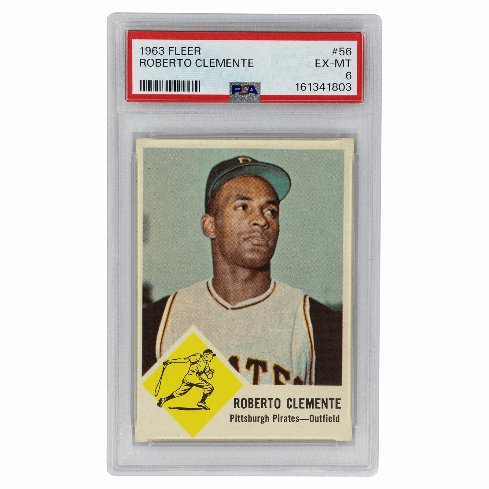 1963 Fleer Roberto Clemente #56 PSA EX-MT 6