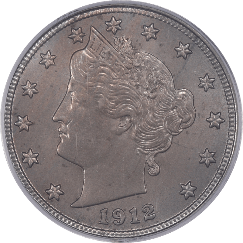 1912-S Liberty V Nickel PCGS MS63 CAC - Nice Original Coin